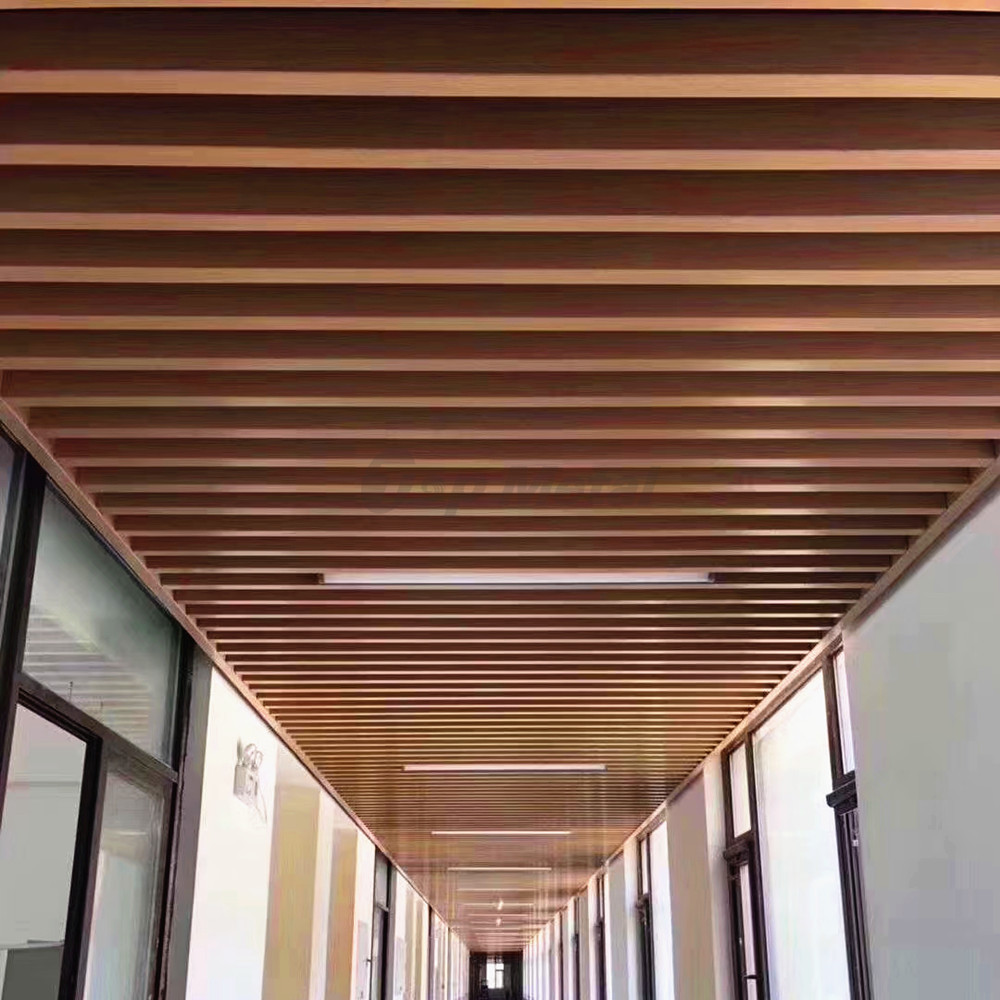 Metal Strip Soundproof Baffle Aluminum Decorative U-shaped Suspended Ceiling Panels