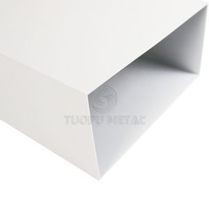 Suspended Metal Strip Baffle Ceiling Tile U Shape Linear Ceiling Design False Aluminum Ceiling for Hall Mall Shop