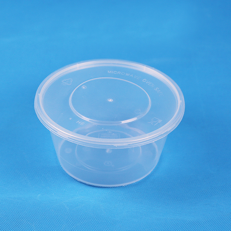 Factory supply disposable PP plastic food take out packaging  round lunch boxes Food Prepared container