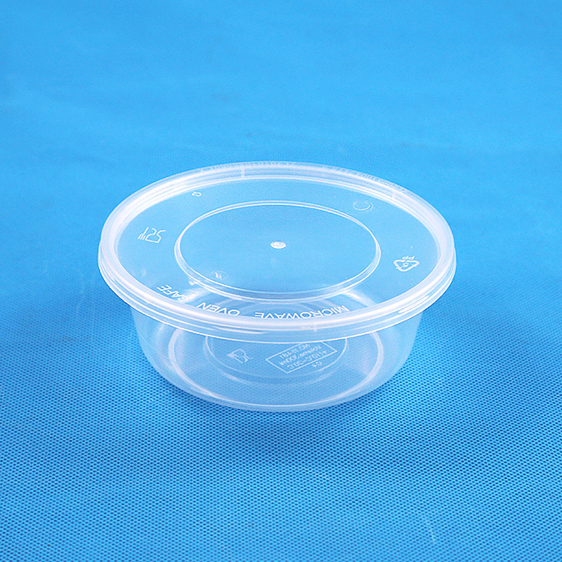 Factory supply disposable PP plastic food take out packaging  round lunch boxes Food Prepared container