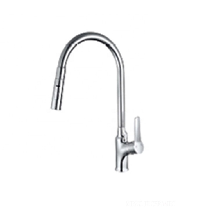 Modern hot cold water two way single lever zinc alloy sink Deck mount taps Kitchen faucets