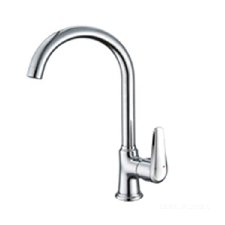 Modern hot cold water two way single lever zinc alloy sink Deck mount taps Kitchen faucets