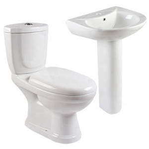 Unique design dual flush ceramic washdown two piece toilet