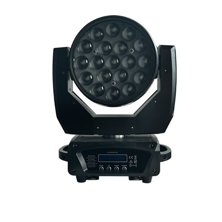 MITUSHOW Professional Good Looking 19pcs*15w Led Zoom Wash Moving Head Stage Lighting 10 Rgbw 1500w Led Moving Head Fog Machine