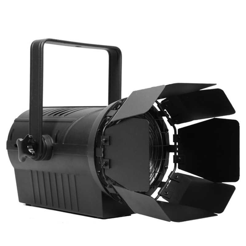 MITUSHOW TV Studio 200W led COB Zoom Fresnel Spotlight warm white dimmable Theater LED Studio Light