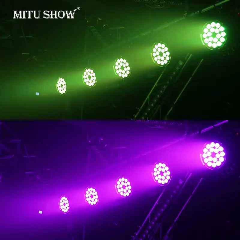 MITUSHOW 6in1 IP65 Outdoor LED Par Wash Can Light 18X18W RGBWA UV Lighting and Circuitry Design Solutions Service