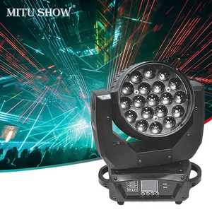 MITUSHOW 2021 New Good Quality LED 19pcs*15W 19x15 watt  RGBW 4in1 Wash Zoom LED Moving Head Stage Light