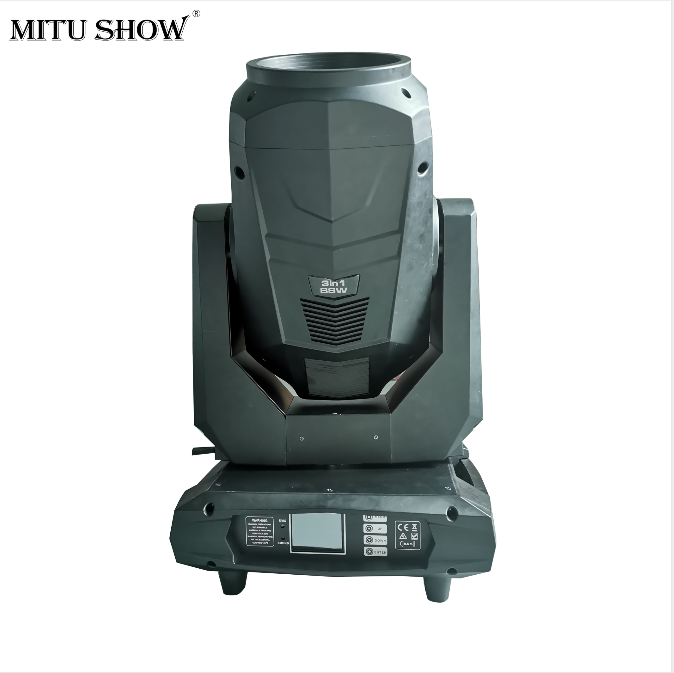 MITUSHOW Good price high power double prism DMX zoom 380w 18R beam   spot wash 3in1 RGB party disco light