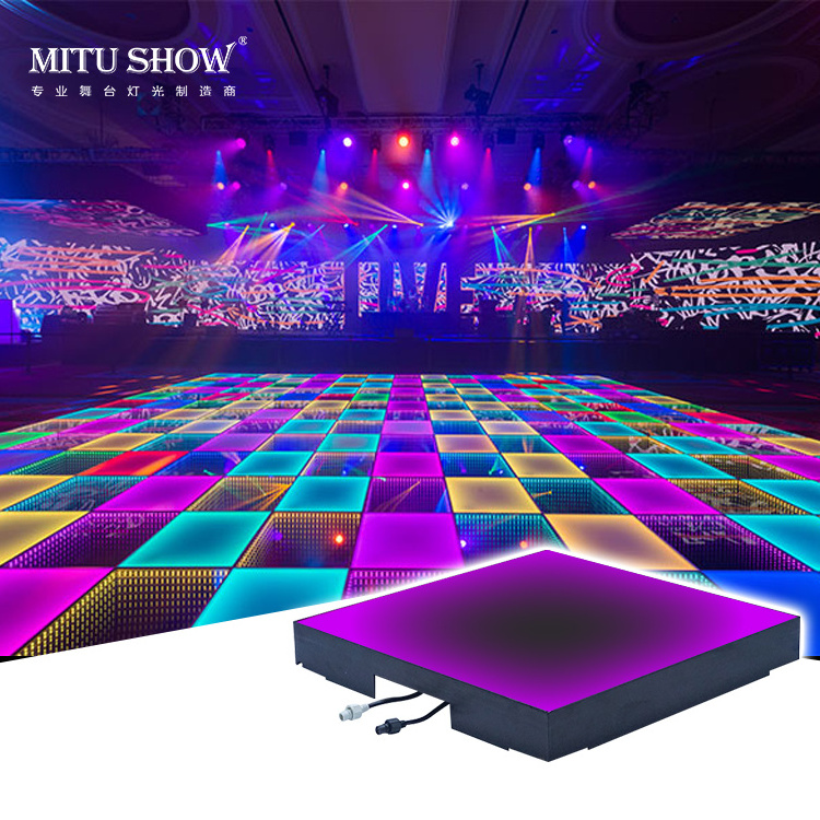 MITUSHOW Disco Light 3D Mirror Led Abyss Dance Light Floor Party Led Dance Dj Lights Floor