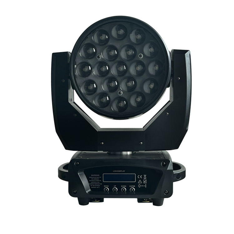 MITUSHOW 2021 New Good Quality LED 19pcs*15W 19x15 watt  RGBW 4in1 Wash Zoom LED Moving Head Stage Light