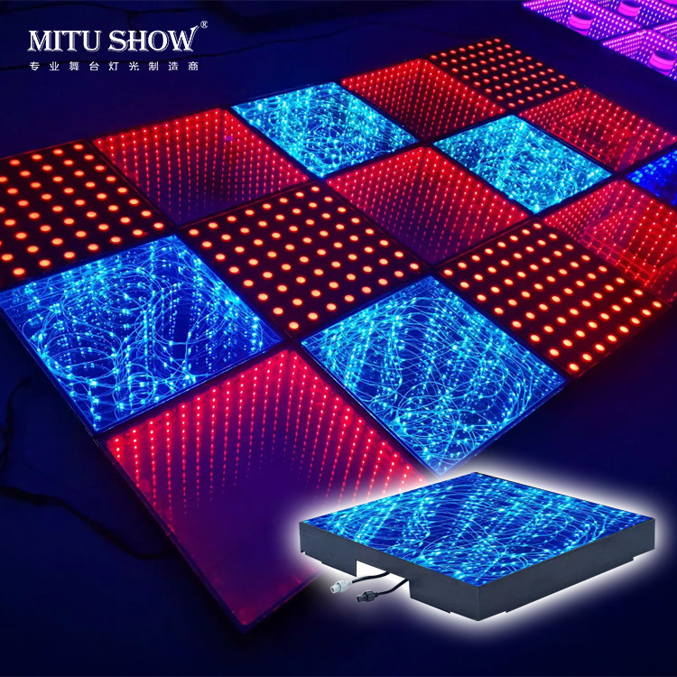 MITUSHOW Disco Light 3D Mirror Led Abyss Dance Light Floor Party Led Dance Dj Lights Floor