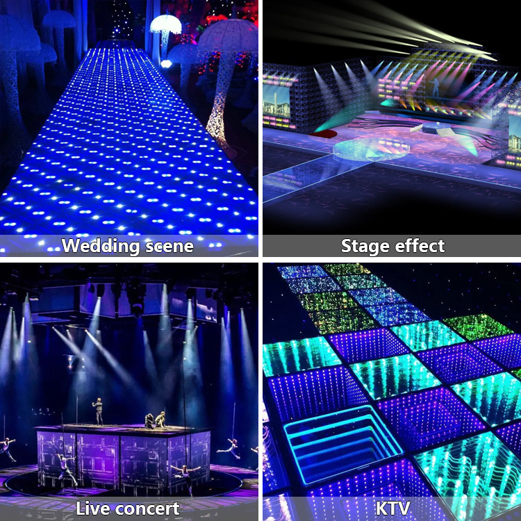 MITUSHOW Disco Light 3D Mirror Led Abyss Dance Light Floor Party Led Dance Dj Lights Floor