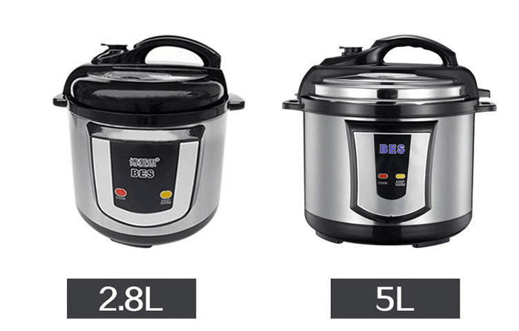 12V 24V Dc Solar 2.8L Litre German Steel Cooker Electric Power Pressure Cookers  With Gauge Brand On Sale