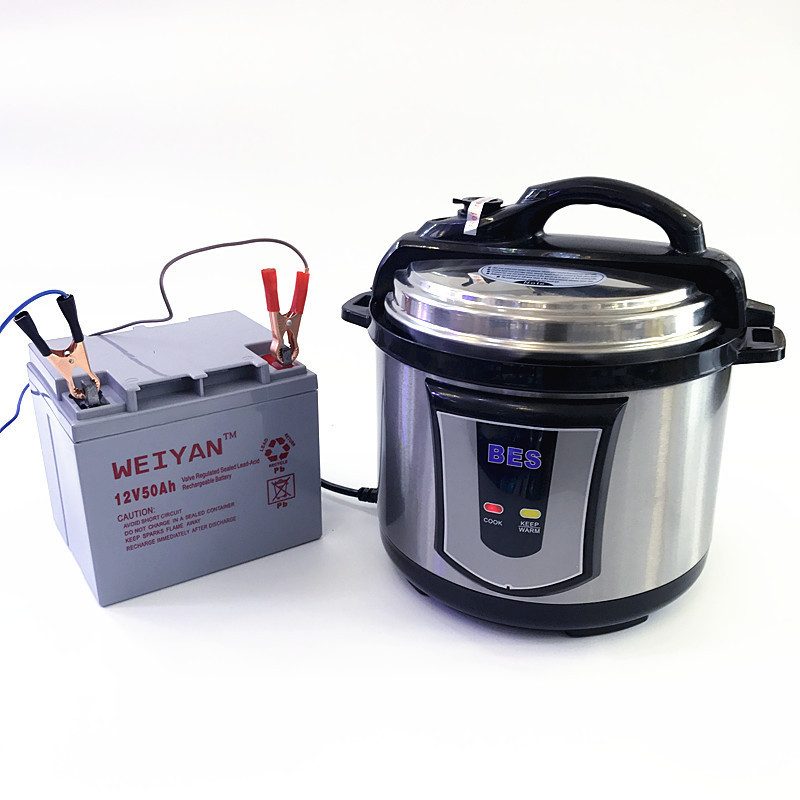 12V 24V Dc Solar 2.8L Litre German Steel Cooker Electric Power Pressure Cookers  With Gauge Brand On Sale