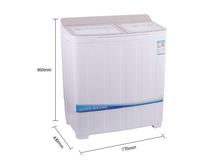 DC 12V Energy Saving Solar Washing Machine Twin Tub Washing Machine with Glass Panel