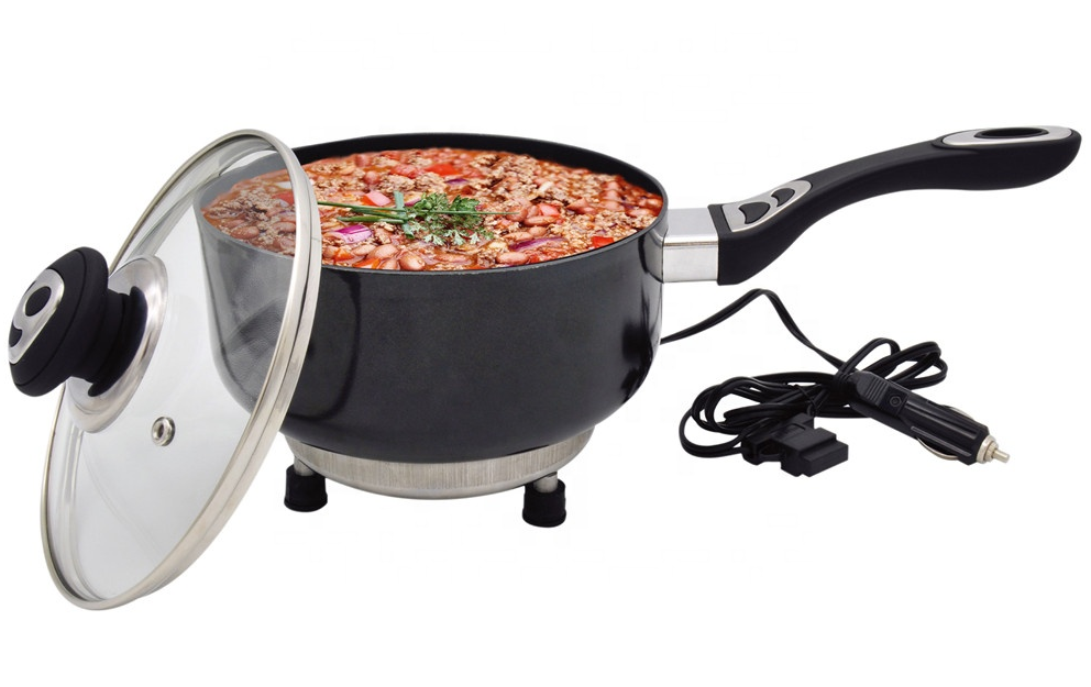 New Design 12V 24V Car Instant Multifunction Electric Hotpot Noodle solar Rice Cooker Pot