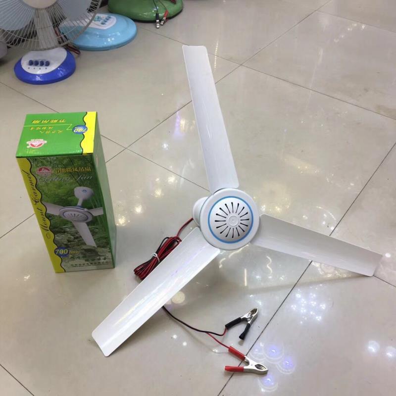 small dc solar portable rechargeable mini electric cooling air promade led ceiling fans