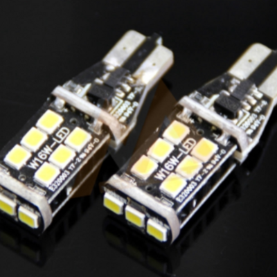 Hot Item!bright white T10 Car bulbs LED ERROR FREE CANBUS 15 SMD 2835 T10 W5W 168 501194 canbus led sight light