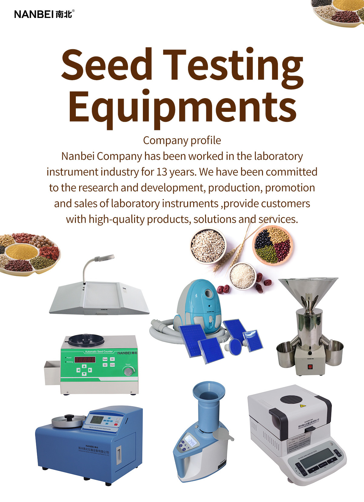 manufacturer food laboratory equipment grain vegetables fruits testing animal feed analysis instrument