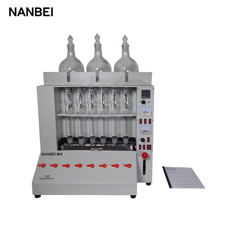 laboratory food quality testing equipment feed moisture crude fiber analyzer for food process