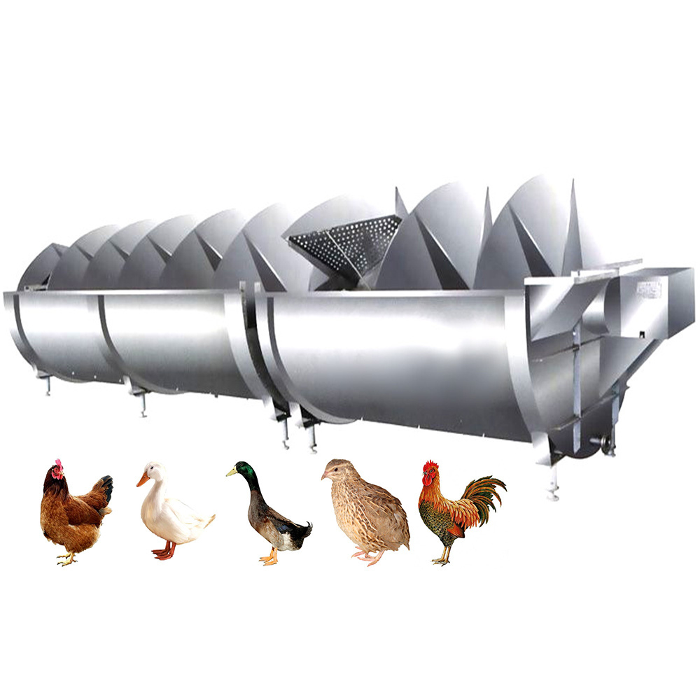 Poultry Chicken Slaughter Line Spiral Chiller Machine for Screw Pre Cooler Chilling Equipment