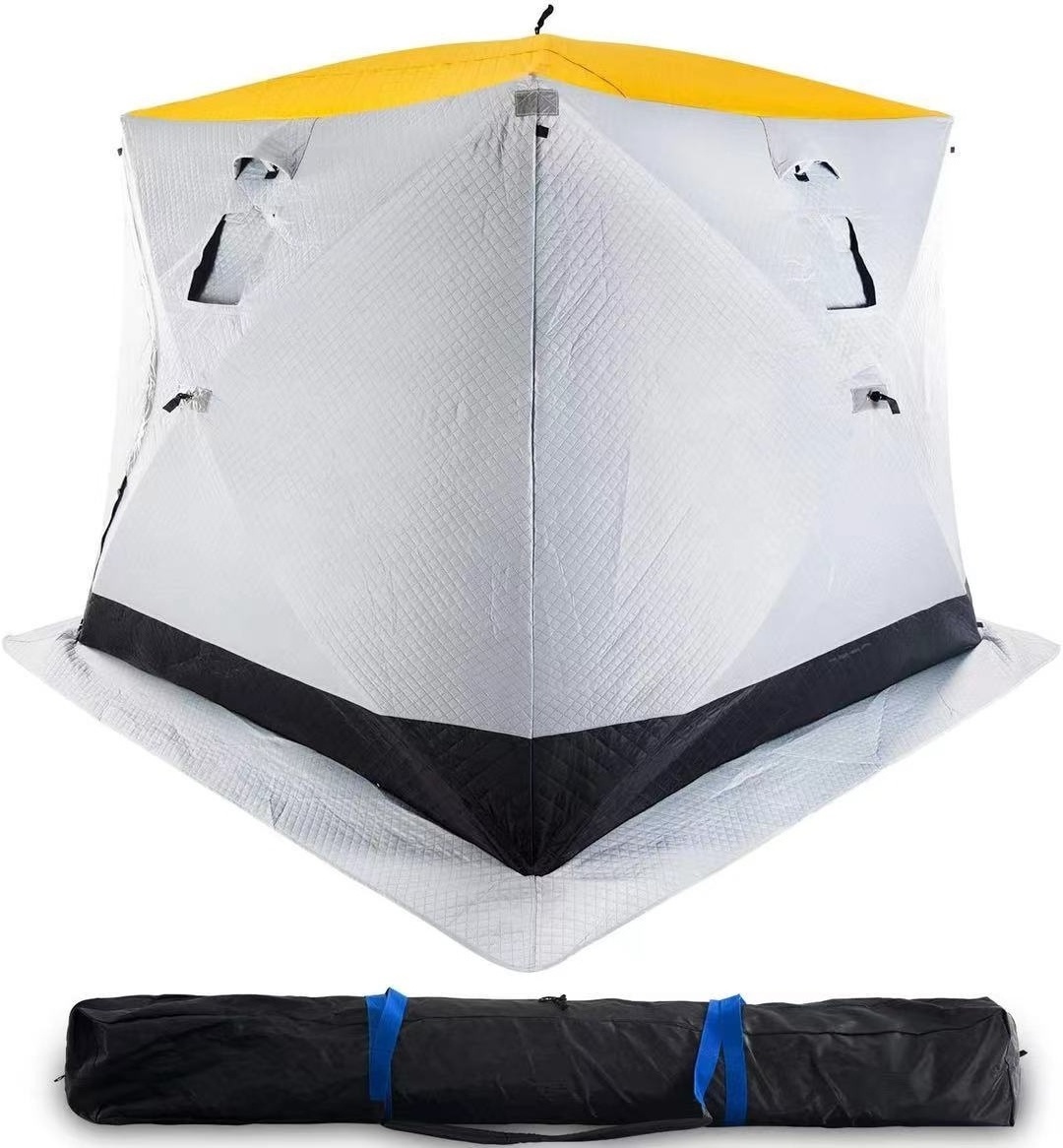 Ice-air-cooler winter fishing sled tent, umbrella with multi color shelter