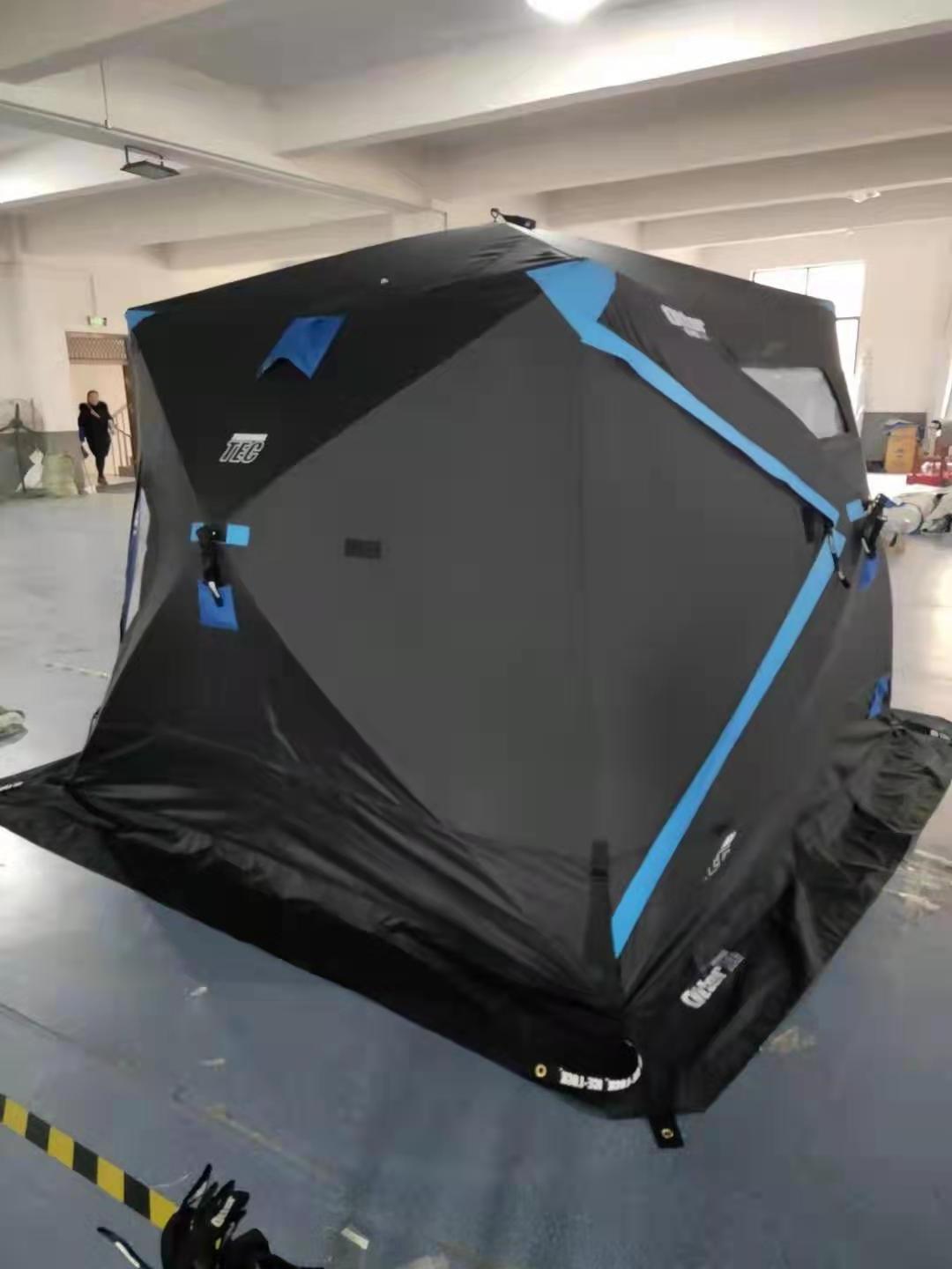 Ice-air-cooler winter fishing sled tent, umbrella with multi color shelter