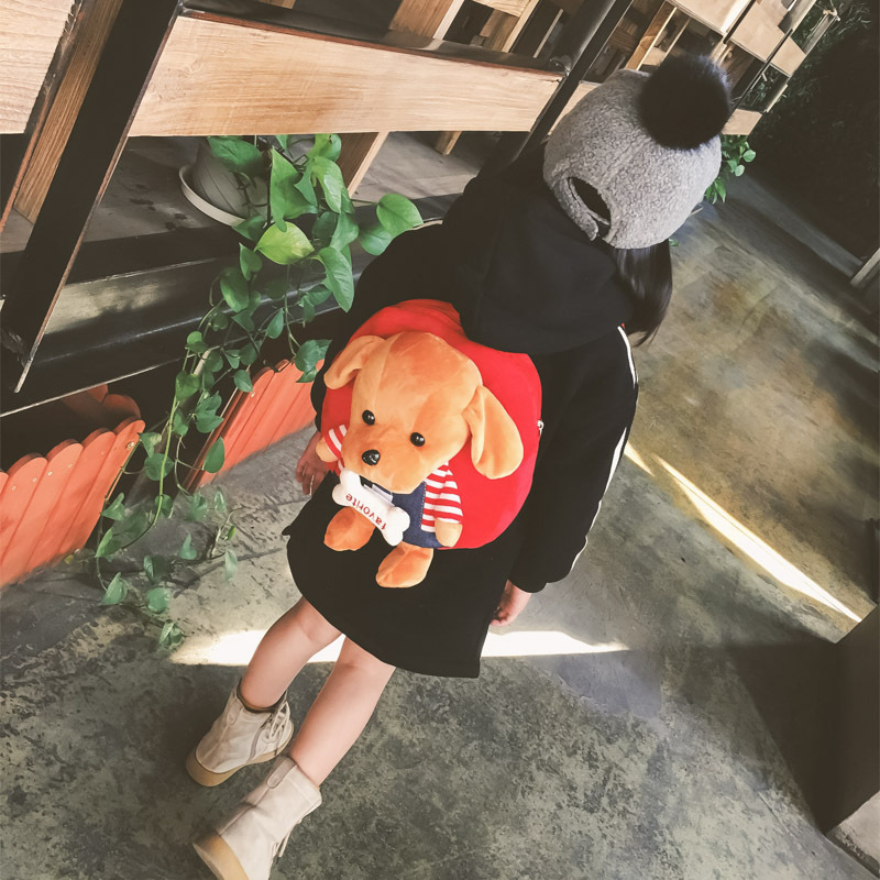 2023 Hot New Trend Hot Sale Plush Backpack Toy Dog Doll Stuffed Toys School Bag Dog Kids Backpack