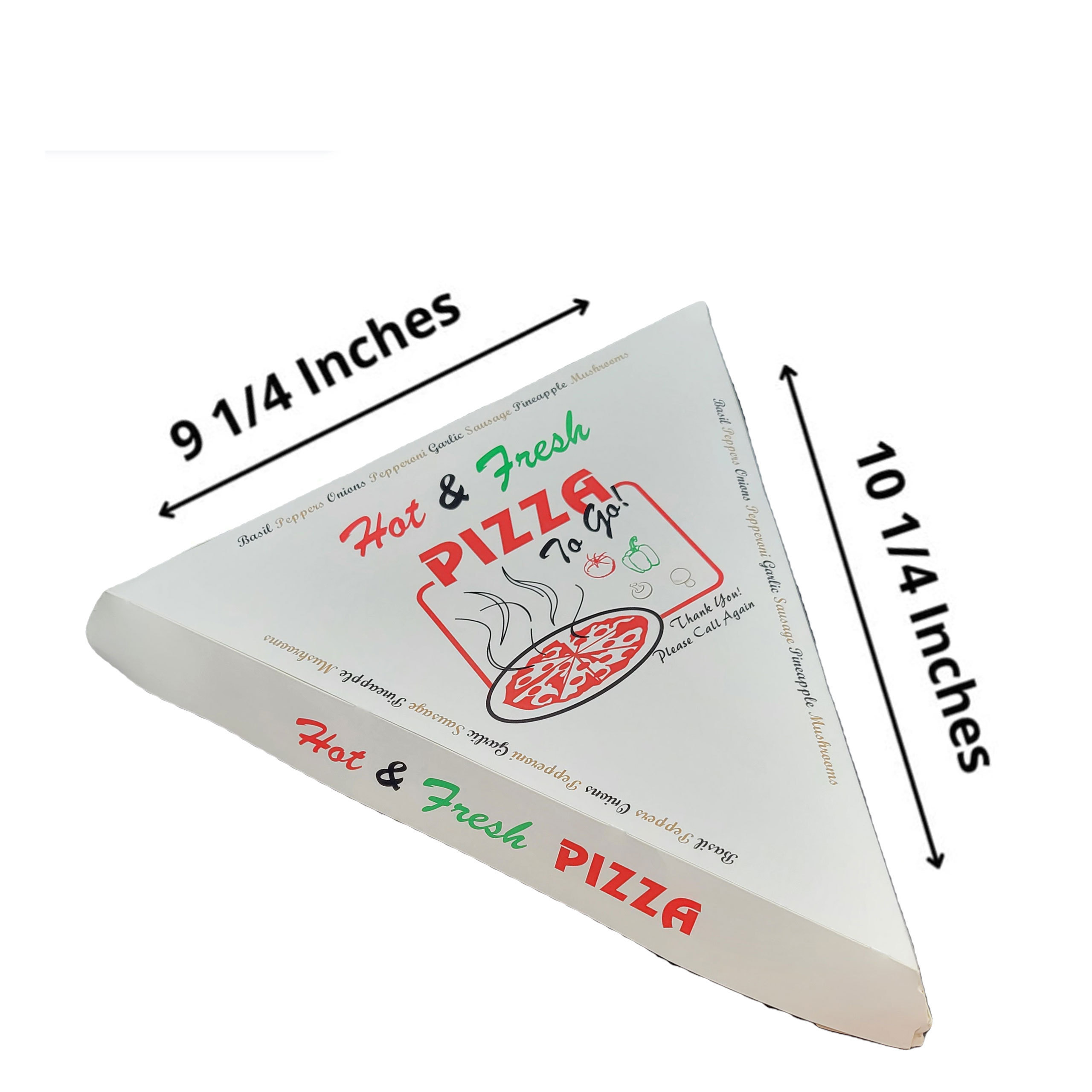 KM Biodegradable Customized Pizza Cone Box Triangle Pizza Boxes And Sandwich