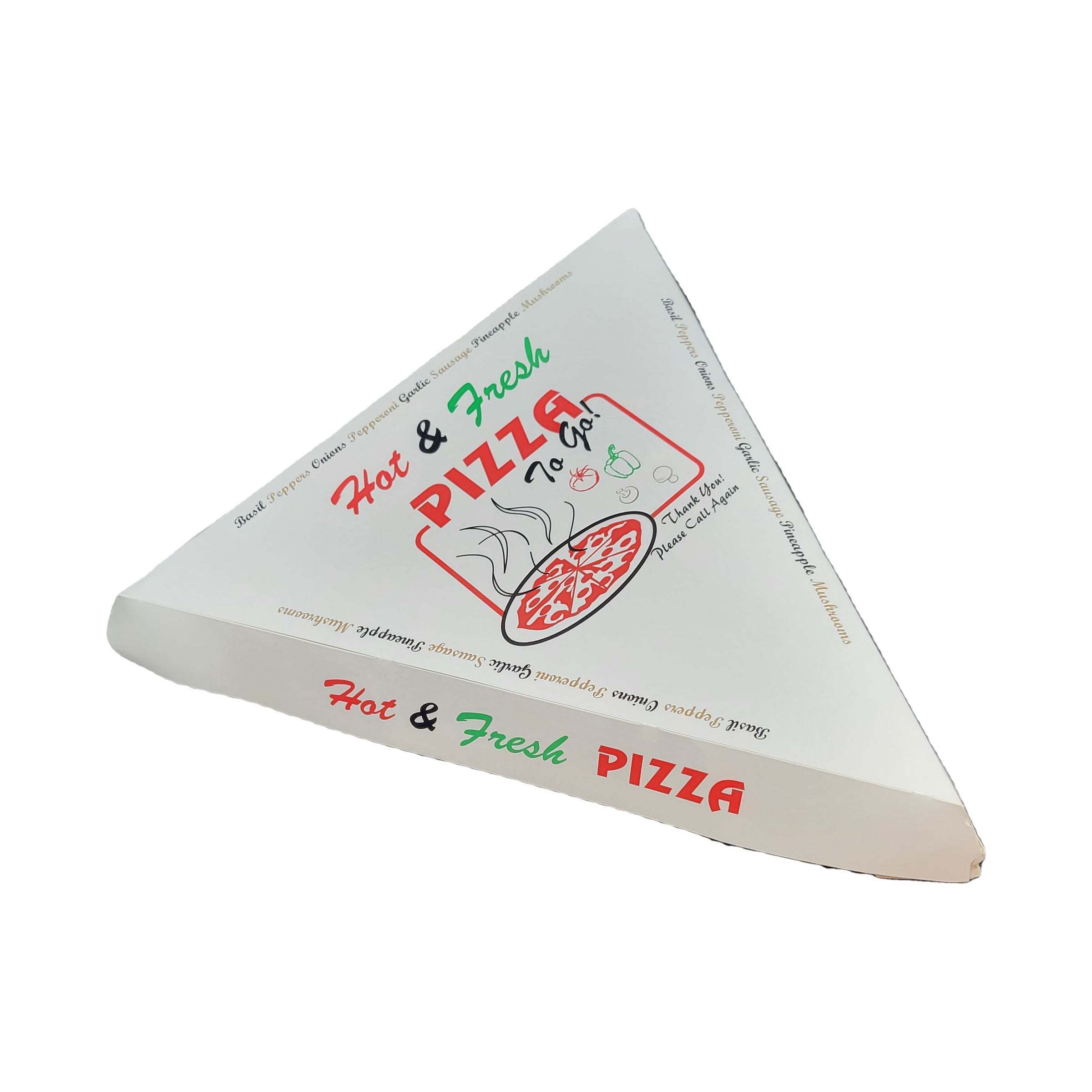 KM Biodegradable Customized Pizza Cone Box Triangle Pizza Boxes And Sandwich