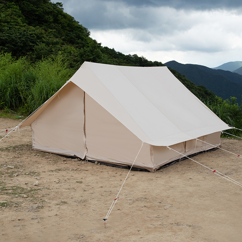 Supply outdoor top big foldable hotel desert tent for camping house shape inflatable tent