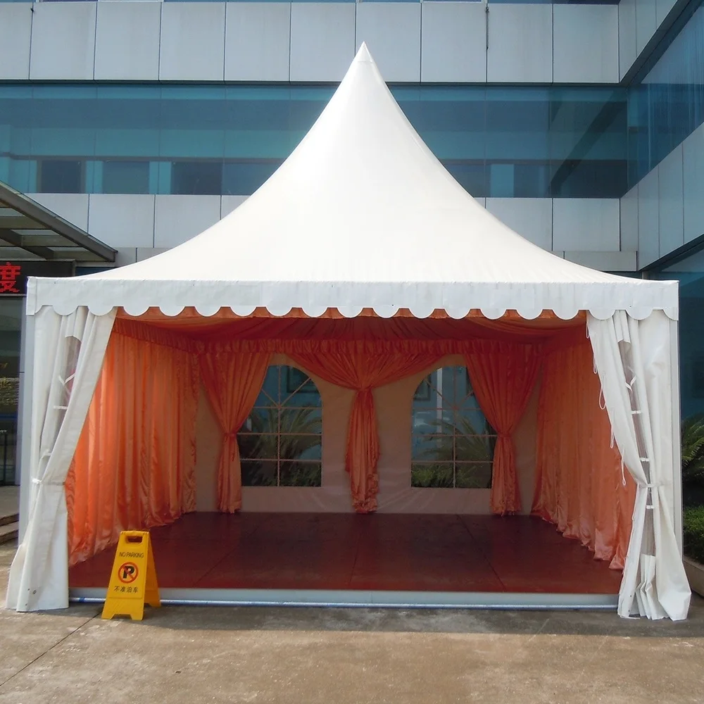 Big outdoor waterproof fireproof commercial trade show event exhibition pagoda tent