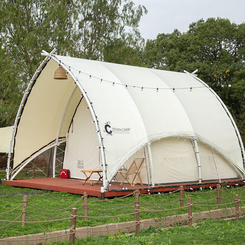 Eco-friendly Outdoor Fun And Pods Features Resort Safari Tent For Family Camping