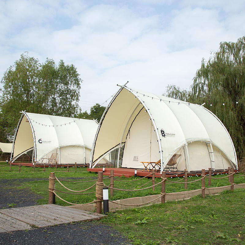 Eco-friendly Outdoor Fun And Pods Features Resort Safari Tent For Family Camping