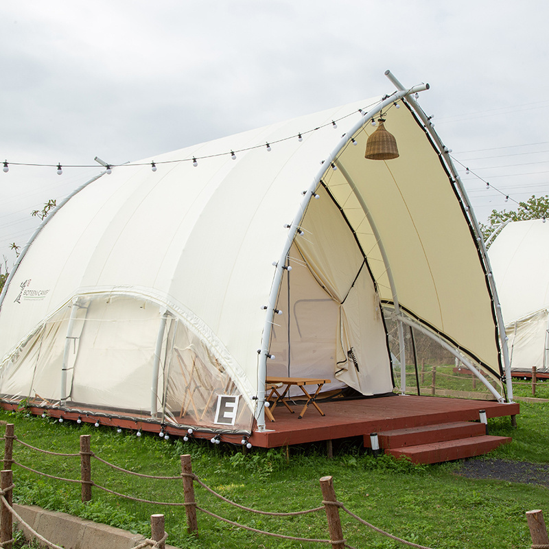 Eco-friendly Outdoor Fun And Pods Features Resort Safari Tent For Family Camping