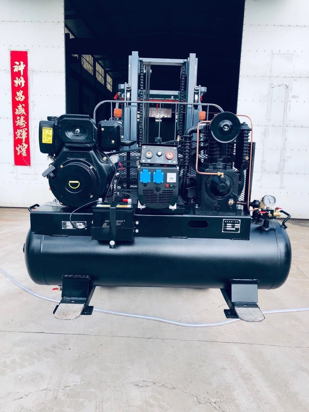 Diesel Engine Air Compressor Multi Function Welder Generators 5kw generator welder air compressor