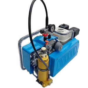 Portable Dive Bottle Compressor Gasoline Engine High Pressure 3000 Psi Air Compressor for Diving Used