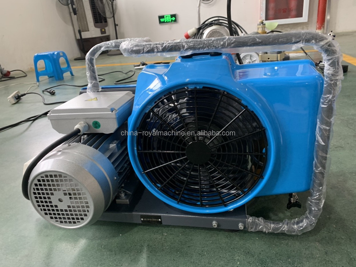 Portable Dive Bottle Compressor Gasoline Engine High Pressure 3000 Psi Air Compressor for Diving Used