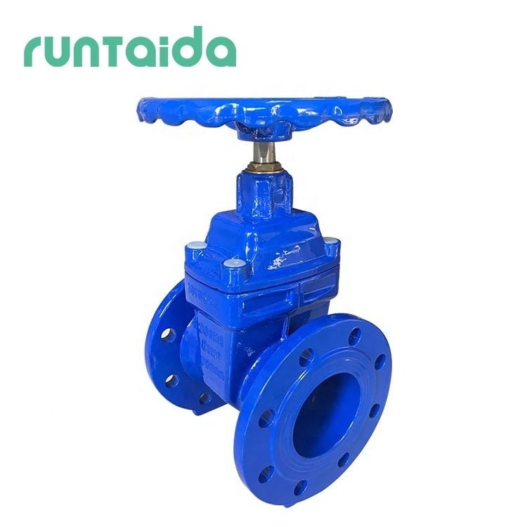 8inch DN50 DN100 160mm PN10 PN16 resilient rubber seated cast iron gate valve