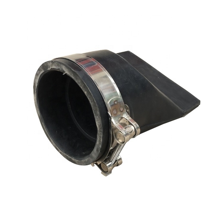 Prevent backflow weather resistance clamp flexible EPDM neoprene rubber drain one way duckbill check valve