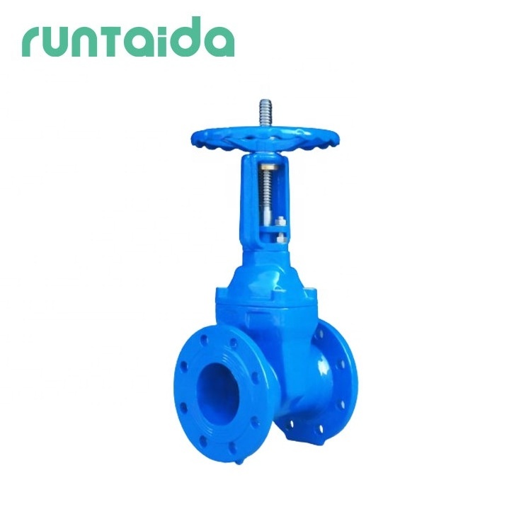 8inch DN50 DN100 160mm PN10 PN16 resilient rubber seated cast iron gate valve