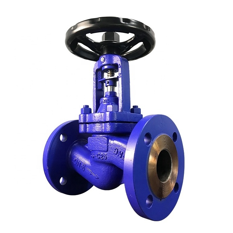 DIN PN16-PN40 High Temperature Resistance Heat Transfer Oil Cast Steel Bellow Seal Globe Valve