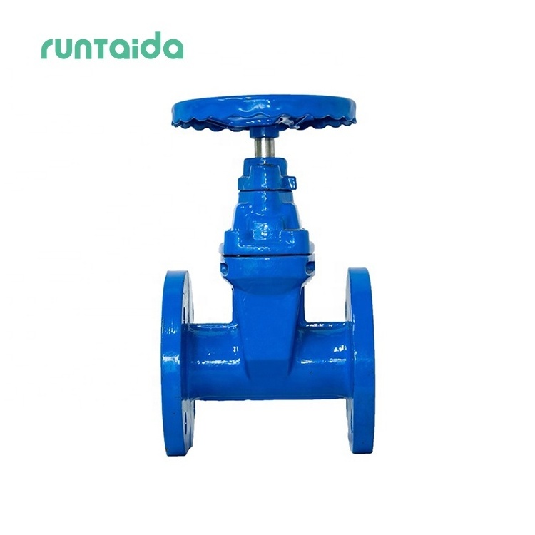 DN80 DN150 DN250 PN16 handwheel operated ductile cast iron flanged sluice gate valve