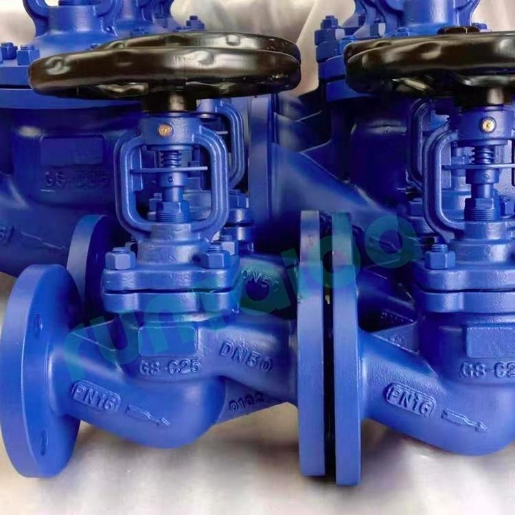 High Temperature Steam Thermal Oil Manual Operated Cast Steel WCB Bellows Seal Globe Valve