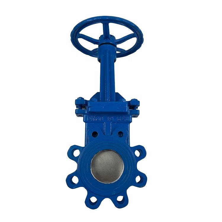 DN80 PN10 Manual metal seat cast steel WCB wafer slurry lug knife gate valve with price