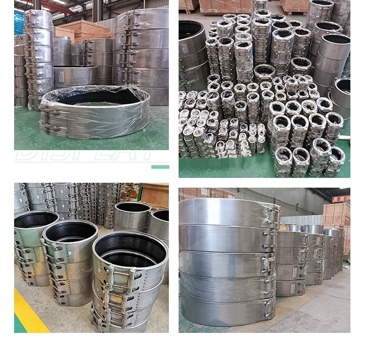 Runtaida hdpe water quick coupling lengthened connector pipe stainless steel band pipeline leak repair clamp 300mm