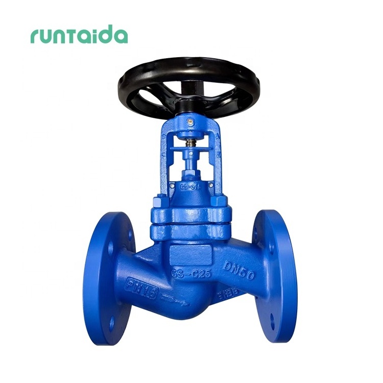 DIN PN16-PN40 High Temperature Resistance Heat Transfer Oil Cast Steel Bellow Seal Globe Valve