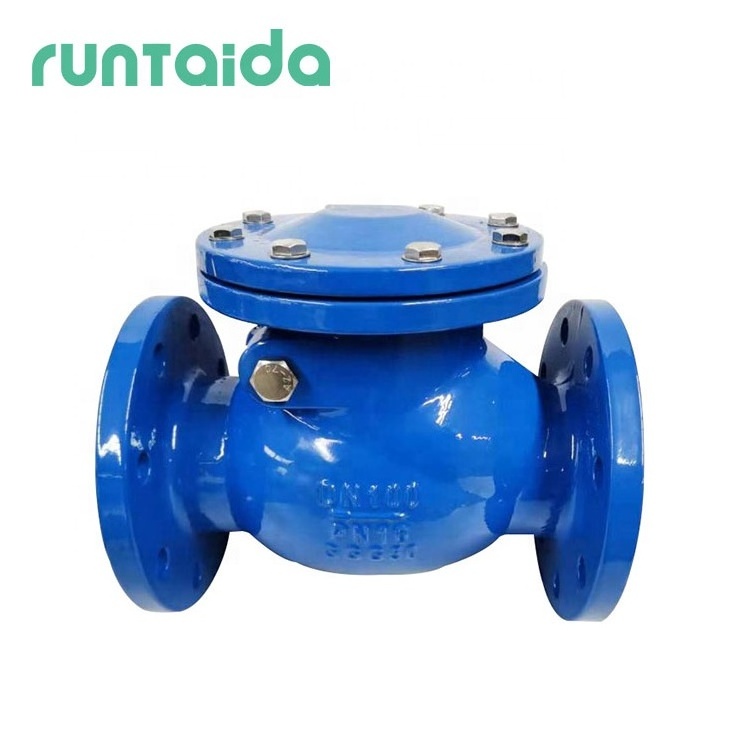 Water treatment flanged ductile iron vertical lift HC41X-16 noise elimination Silent check valve