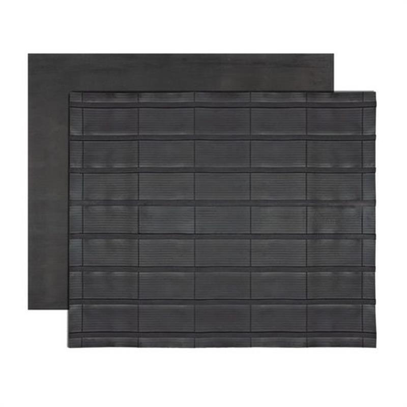 Horse Trailer Mat With Bars And Ribbed Surface Rubber Flooring For Stock Trailers Safety Ramp