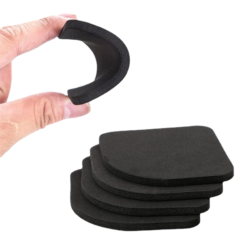 4Pcs Washing Machine Anti-Vibration Pads Heavy Duty Washer Dryer Pad Furniture Non Slip Raise Height Feet Floor Protectors Mat